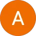 Orange circle with a white letter A in the center.