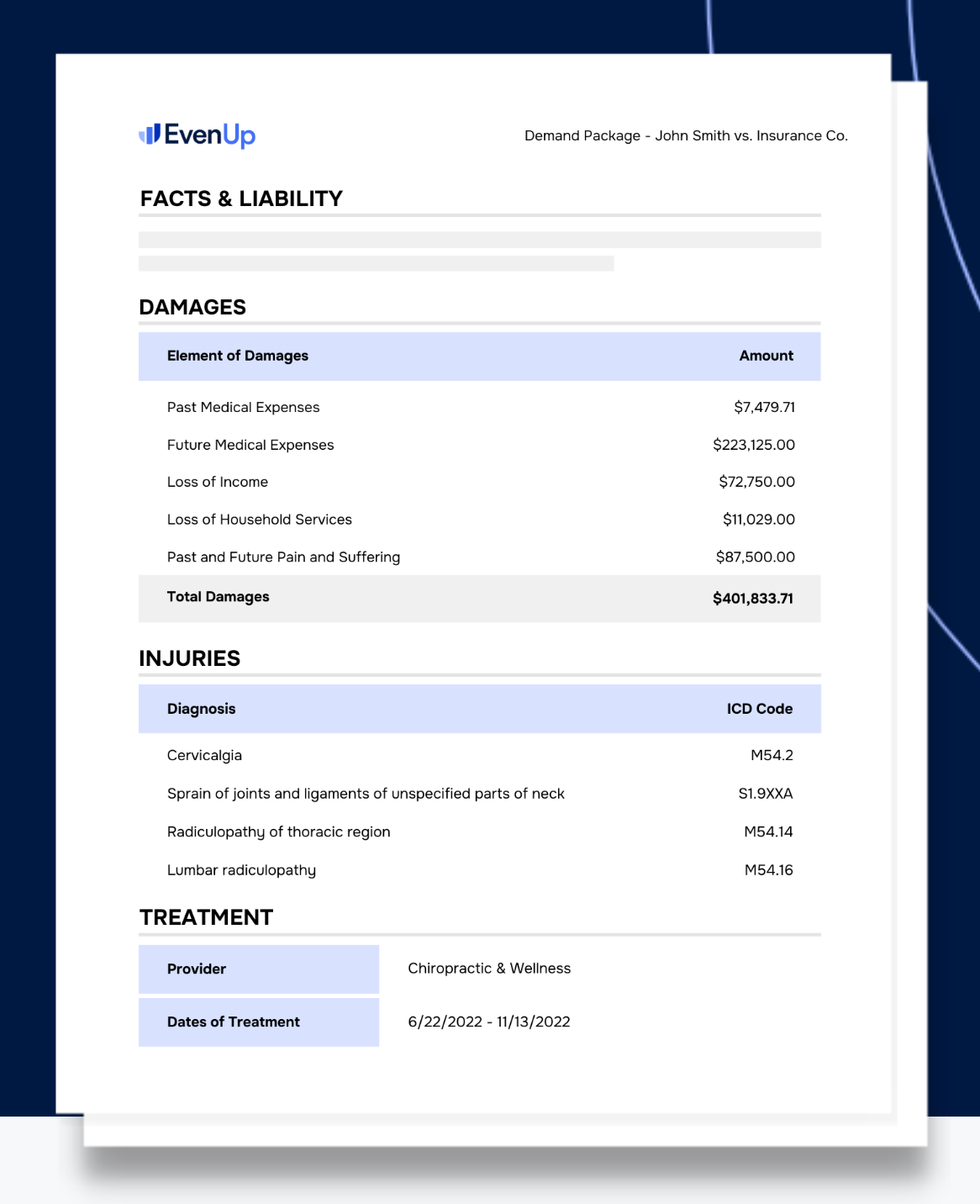 EvenUp demand package