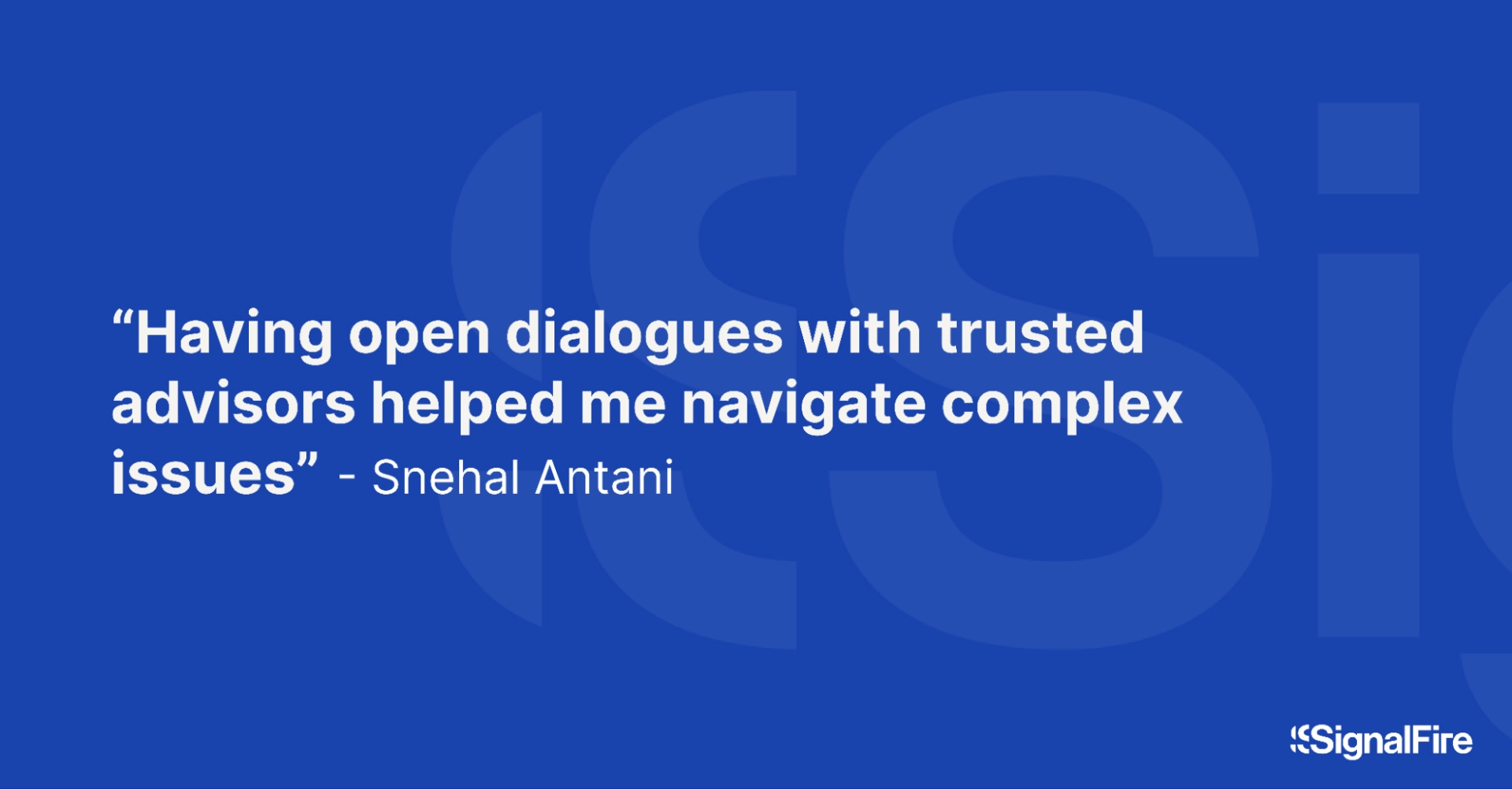Image showing quote from Horizon3 cofounder Snehal Antani on having dialogue with trusted advisors