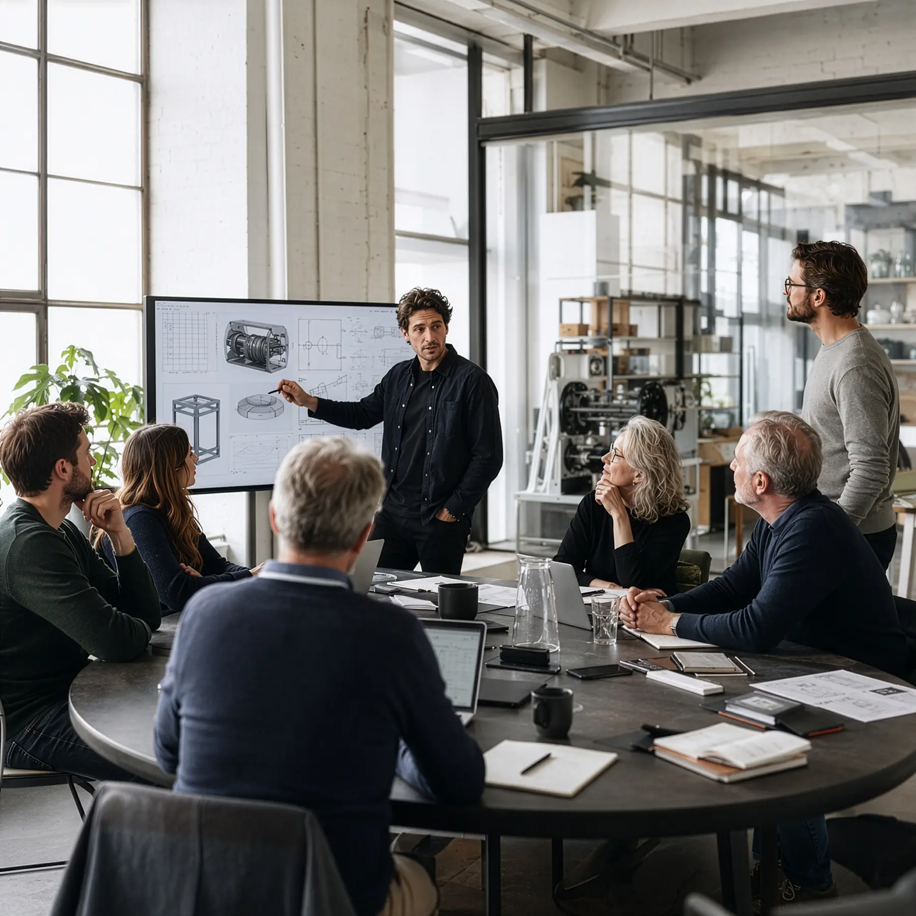 Board room meeting at a startup
