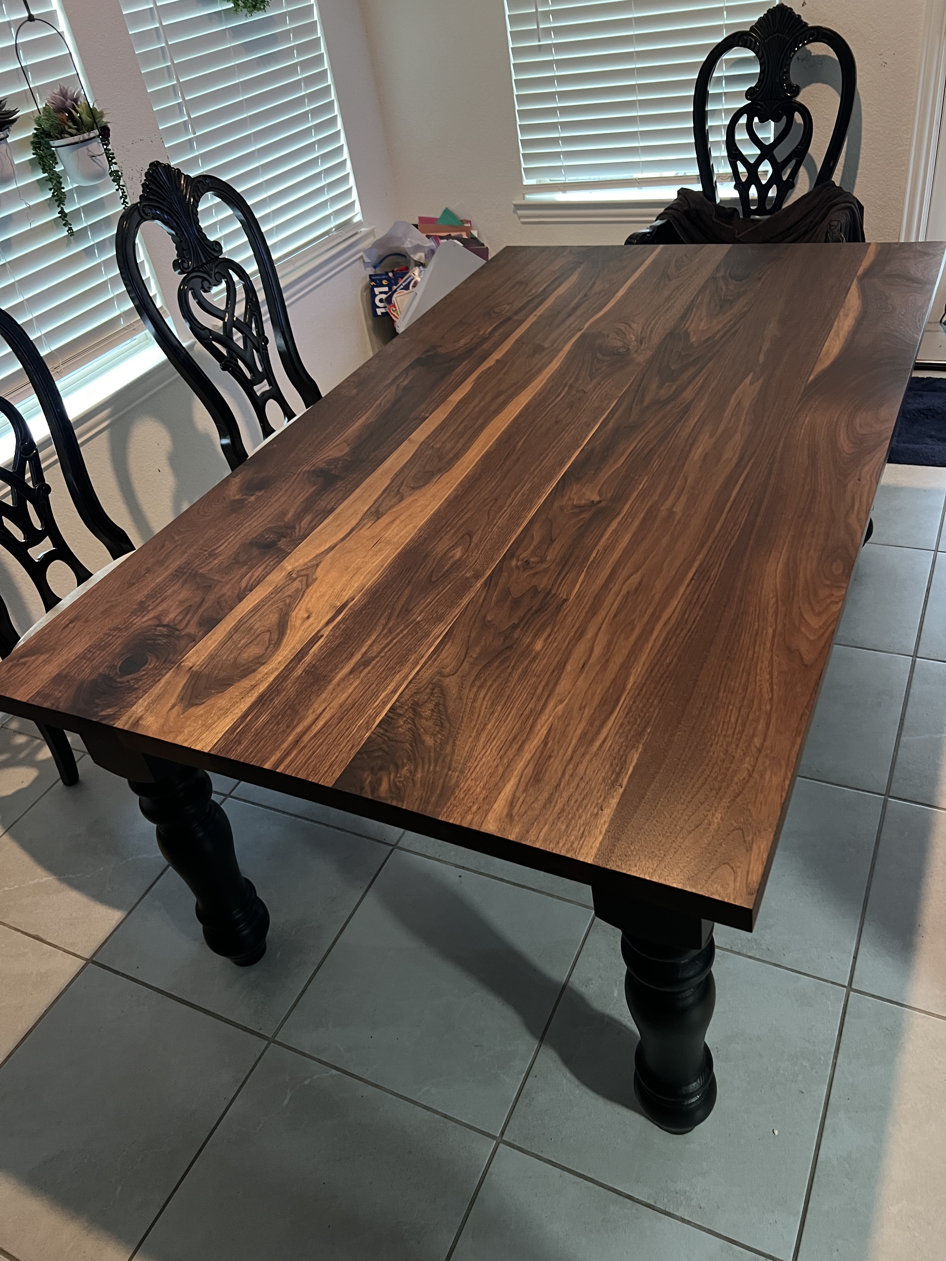 Custom wood bar chairs by RedLeg Wood LLC Mont Belvieu TX