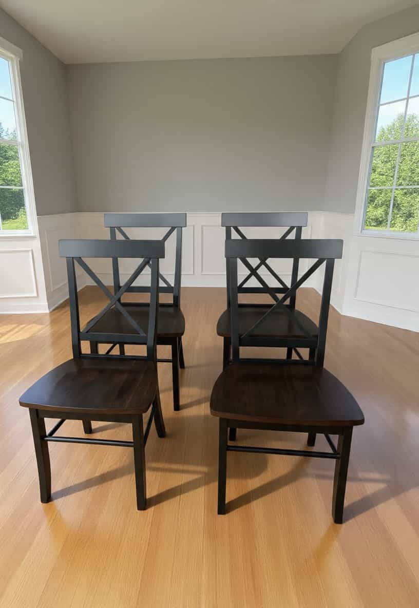Custom wood dining chairs by Redleg Wood LLC Mont Belvieu TX