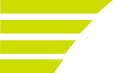 Three horizontal green stripes of decreasing length on a black background, aligned to the left.
