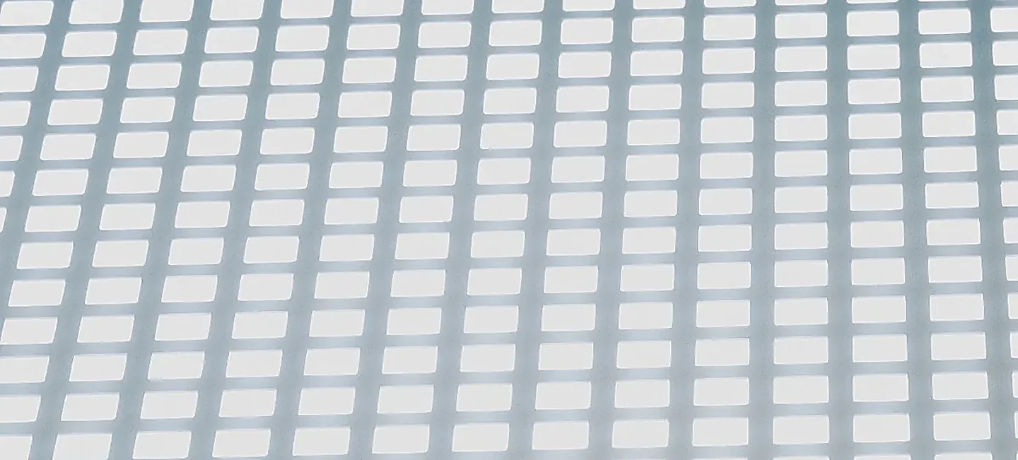 Fine architectural grid in daylight