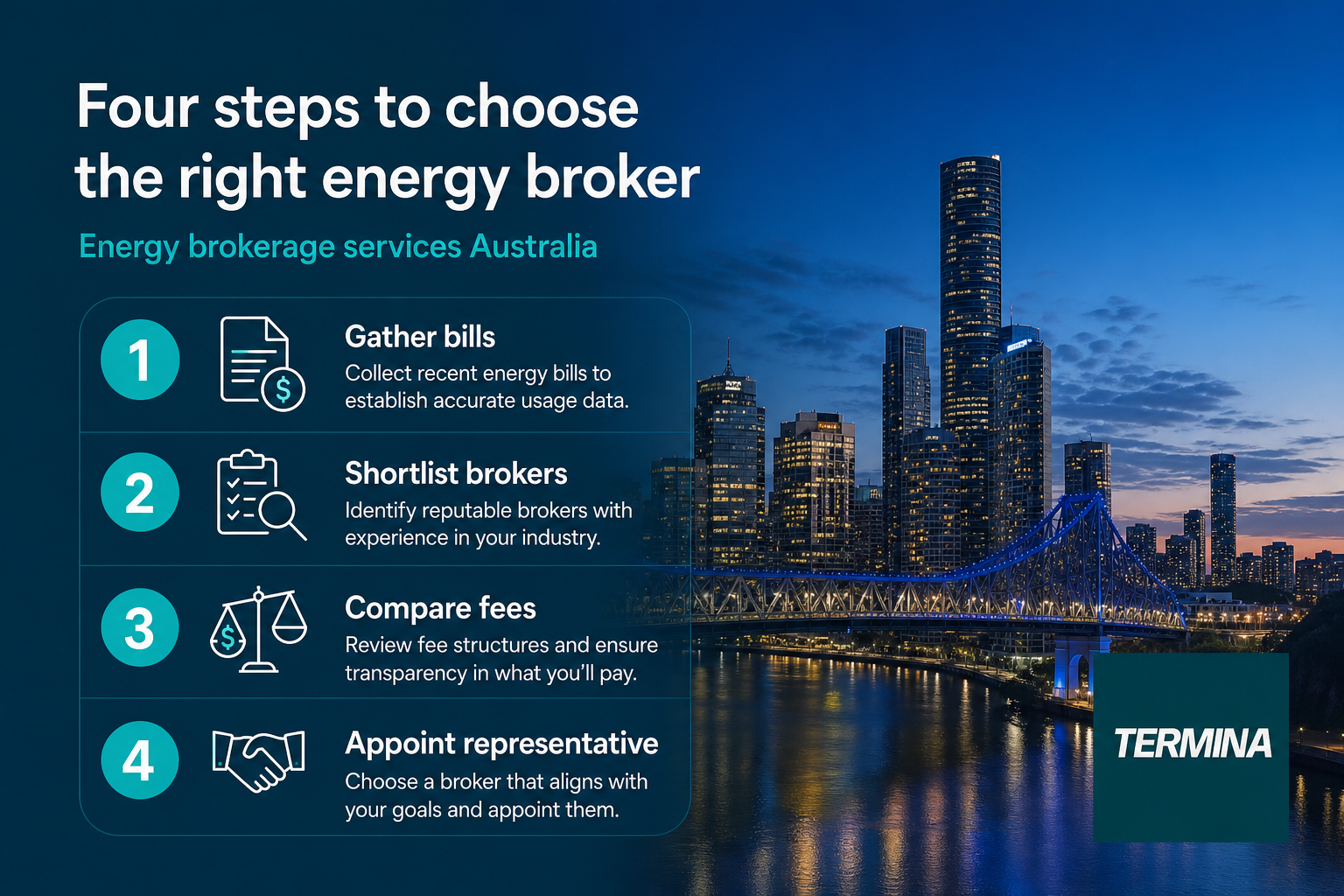 Four steps to engage energy brokerage services in Australia