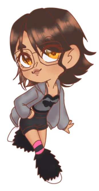 Chibi drawing for about page.