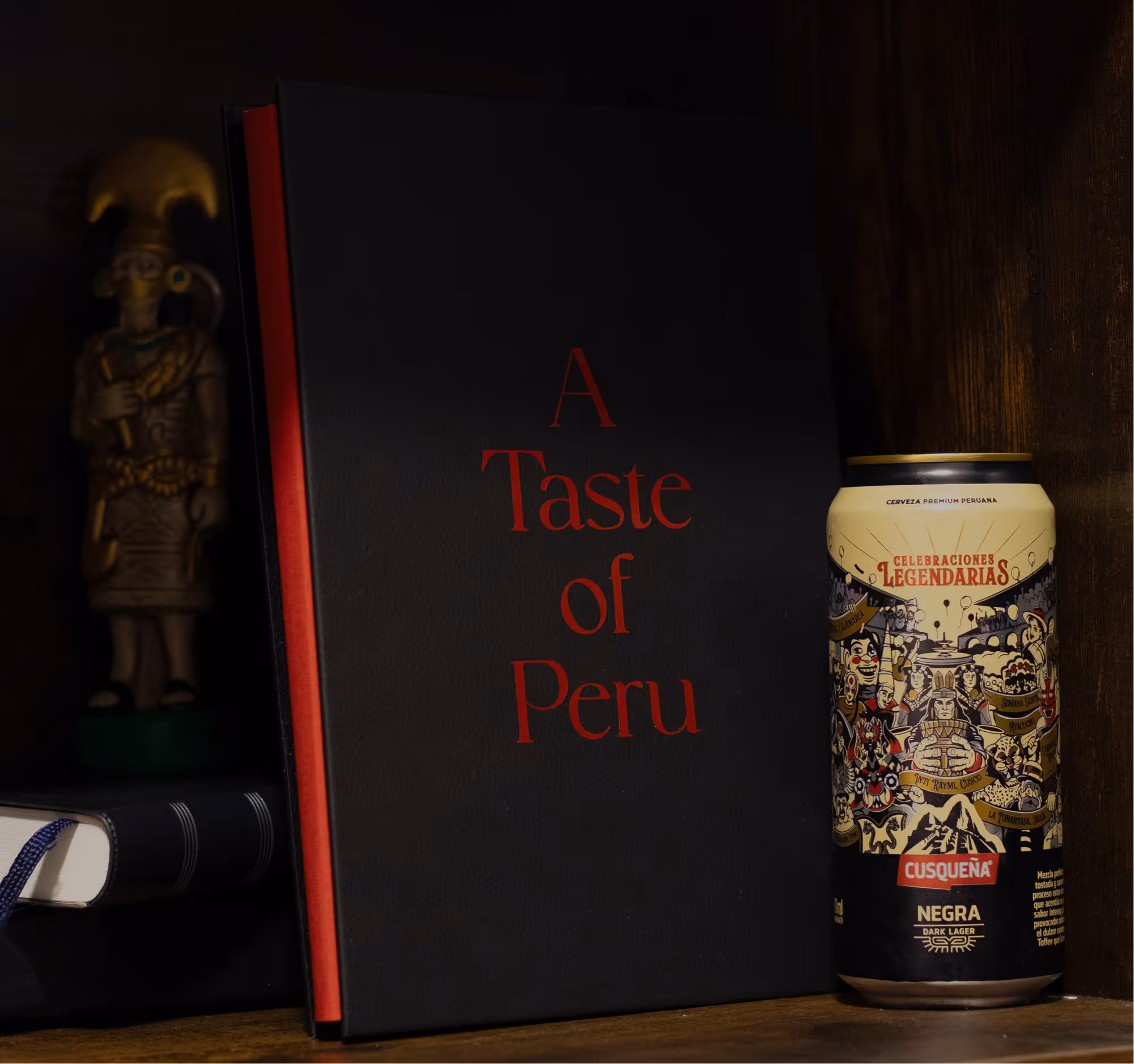 Cookbook context image on shelf.