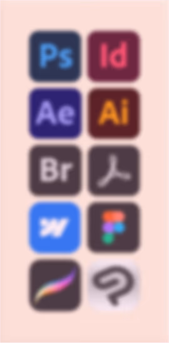 My skills icons, mobile.