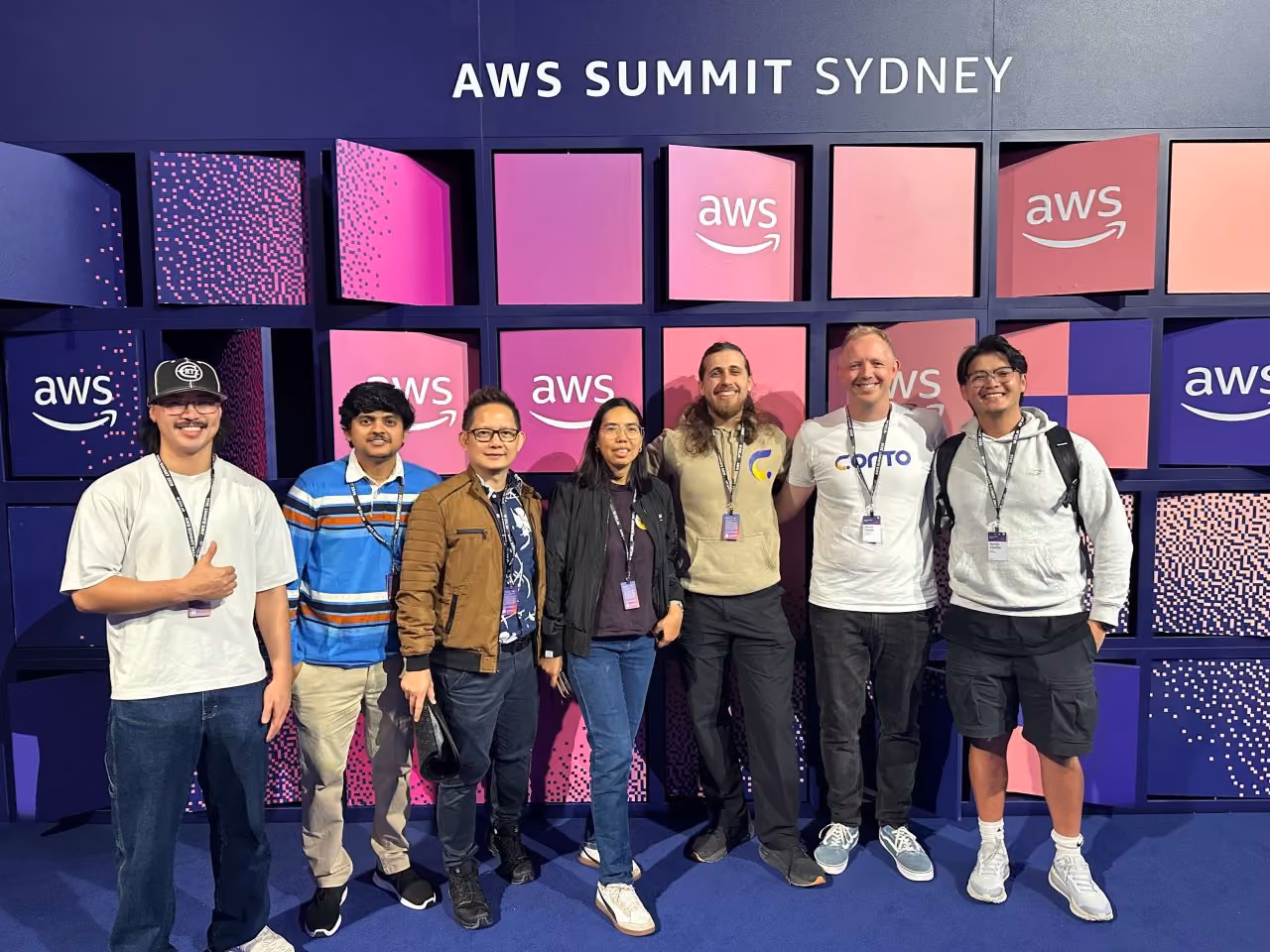 The CORTO team at the AWS Summit in Sydney in 2026