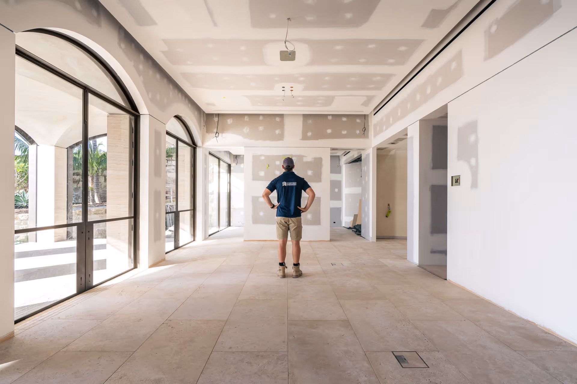 Interior of a Sydney residential build under construction