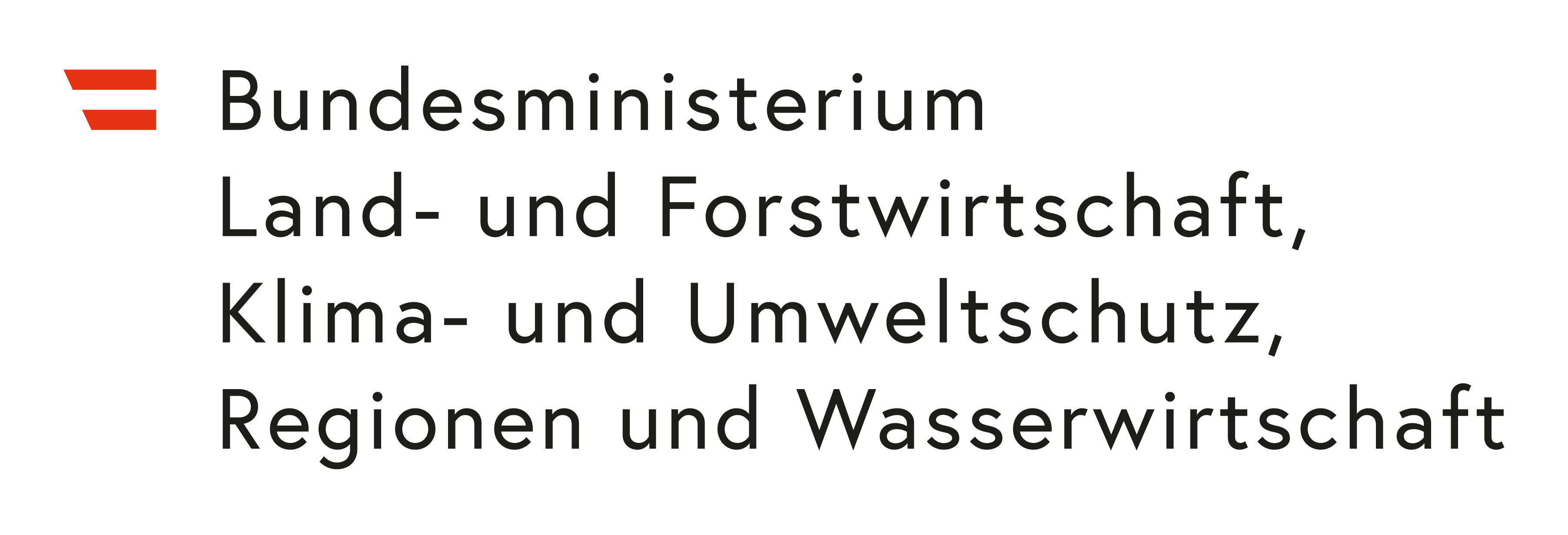 Logo des Bundesministeriums für Land- und Forstwirtschaft, Klima- und Umweltschutz, Regionen und Wasserwirtschaft.