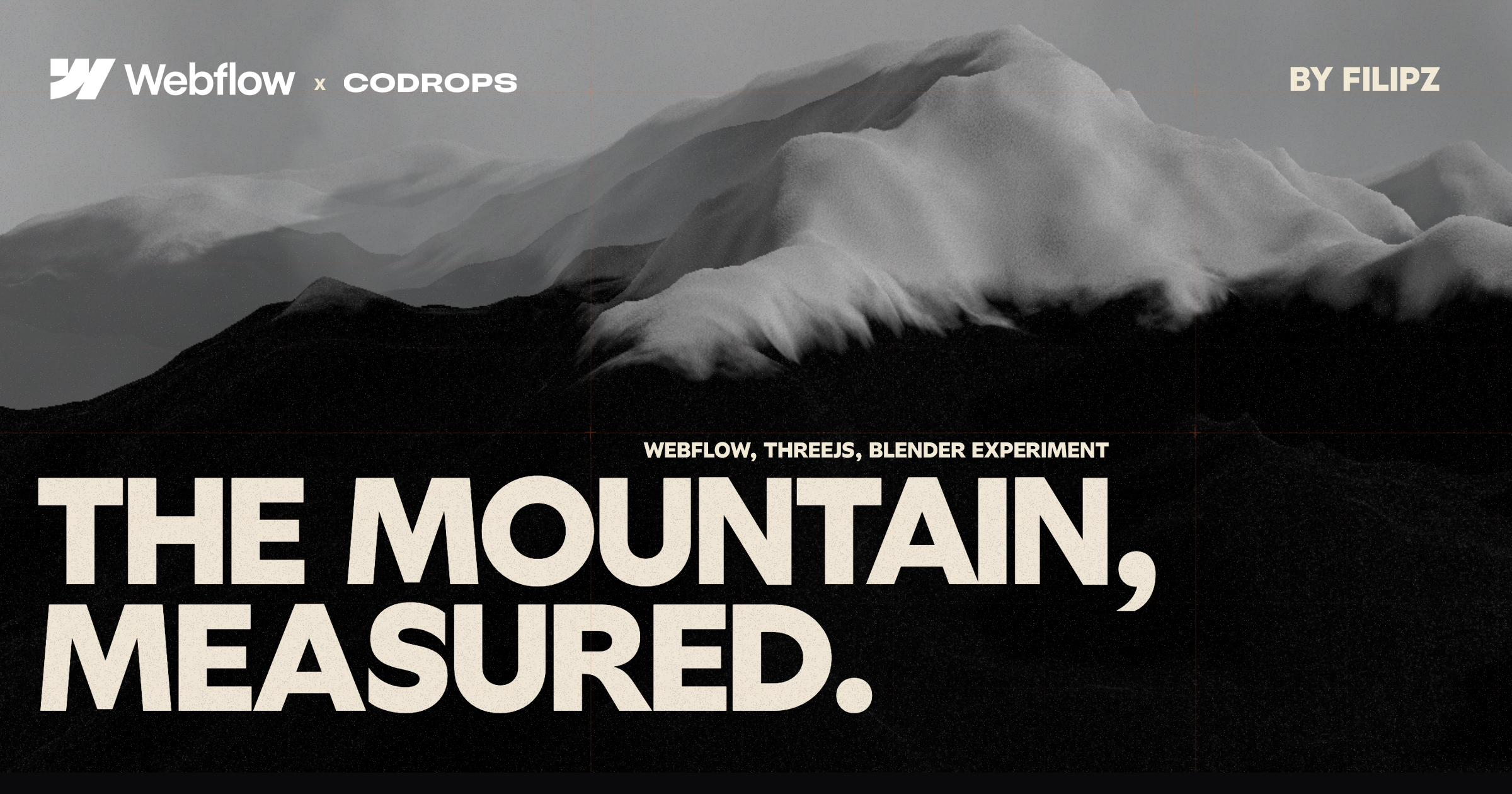Ridgeline reconstructs real mountain ranges — Tre Cime, Mont Blanc, Annapurna — from SRTM elevation data into cinematic, topographic 3D terrain. Explore the surveys.