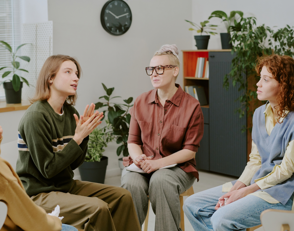 Gesprächssituation in einer sozialpsychiatrischen Beratung