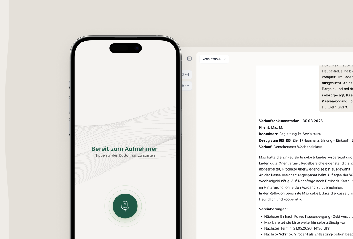 CloudPal Voice App und Plattform mit einer Verlaufsdokumentation