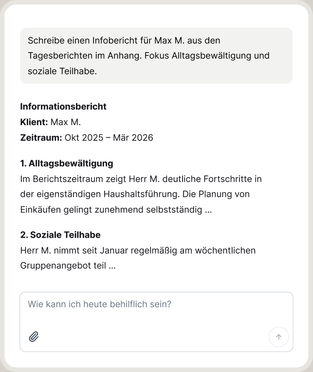 Beispiel: Informationsbericht erstellen