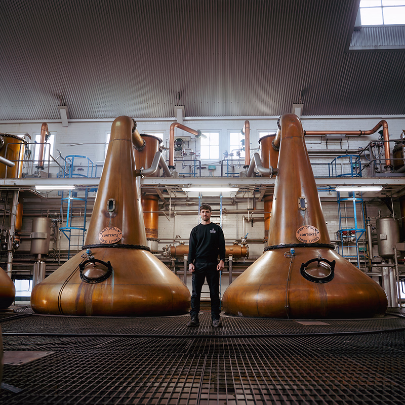 Unique purifiers elevating bright fruity notes in our new-make
