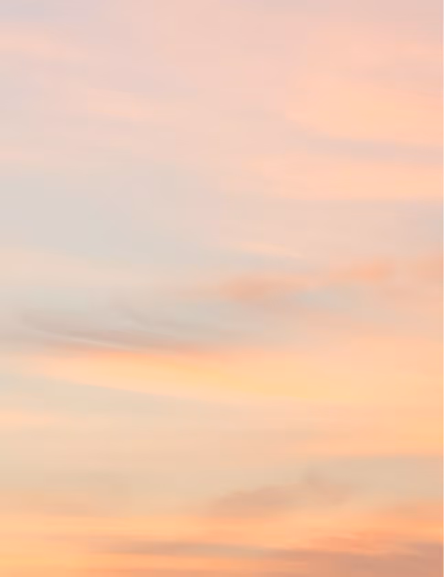 Soft pastel sky with light pink and orange hues during sunset or sunrise.