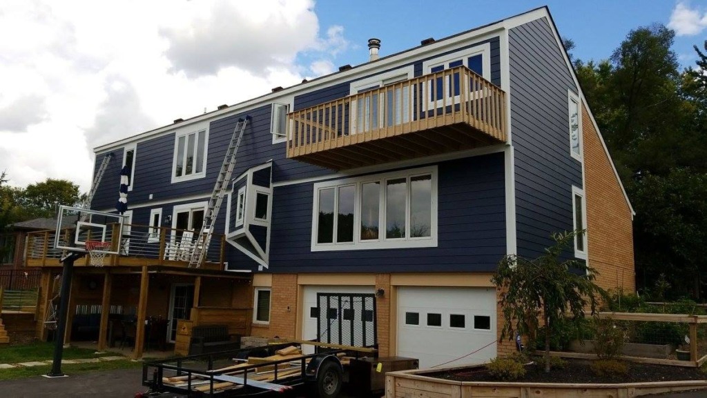 house with james hardie after the owner learned about the different types fo siding