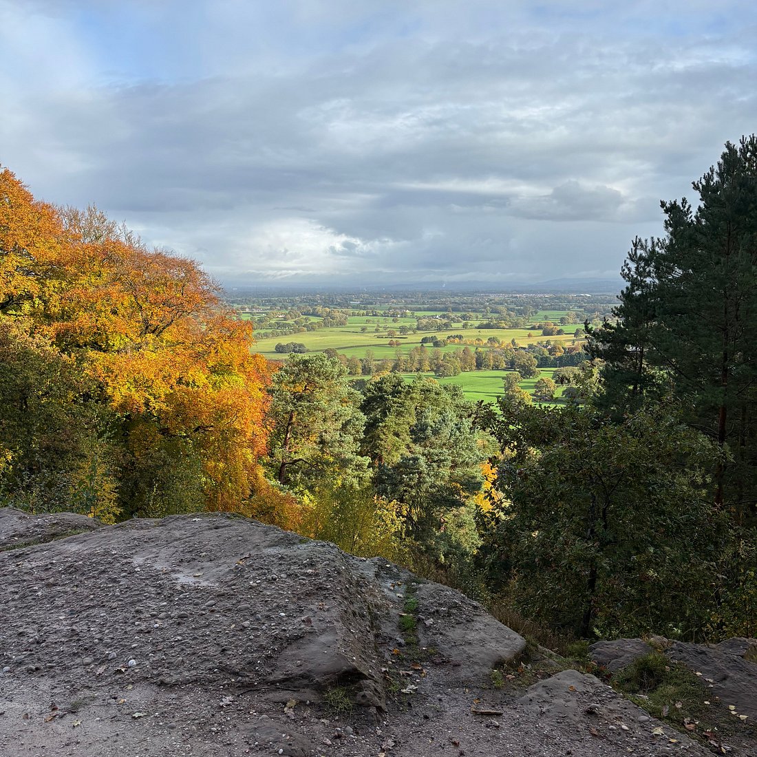 Alderley Edge overlooking Manchester