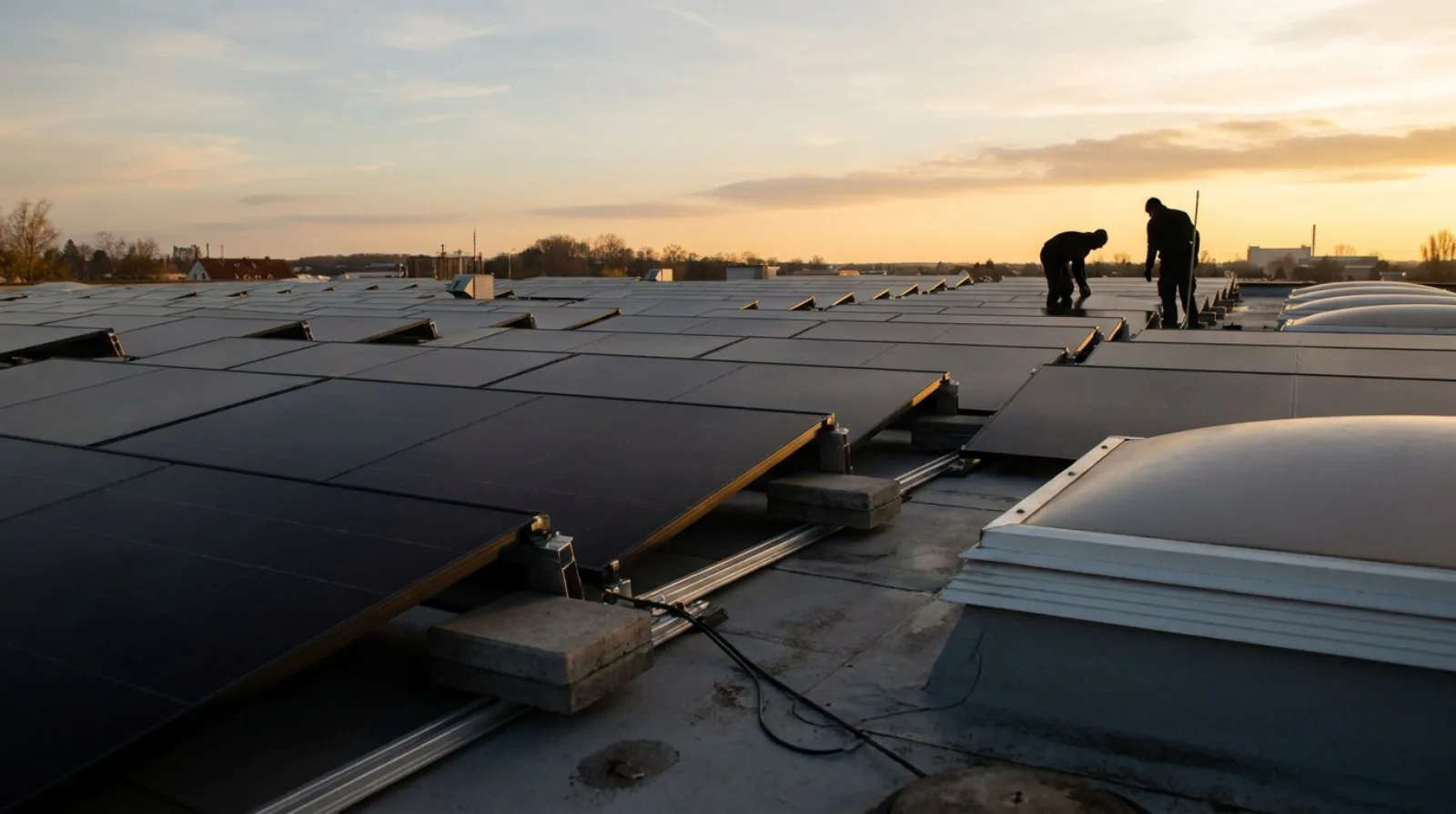 Arbeitsplatz im SONEYA-Betrieb mit PV-Monitoring