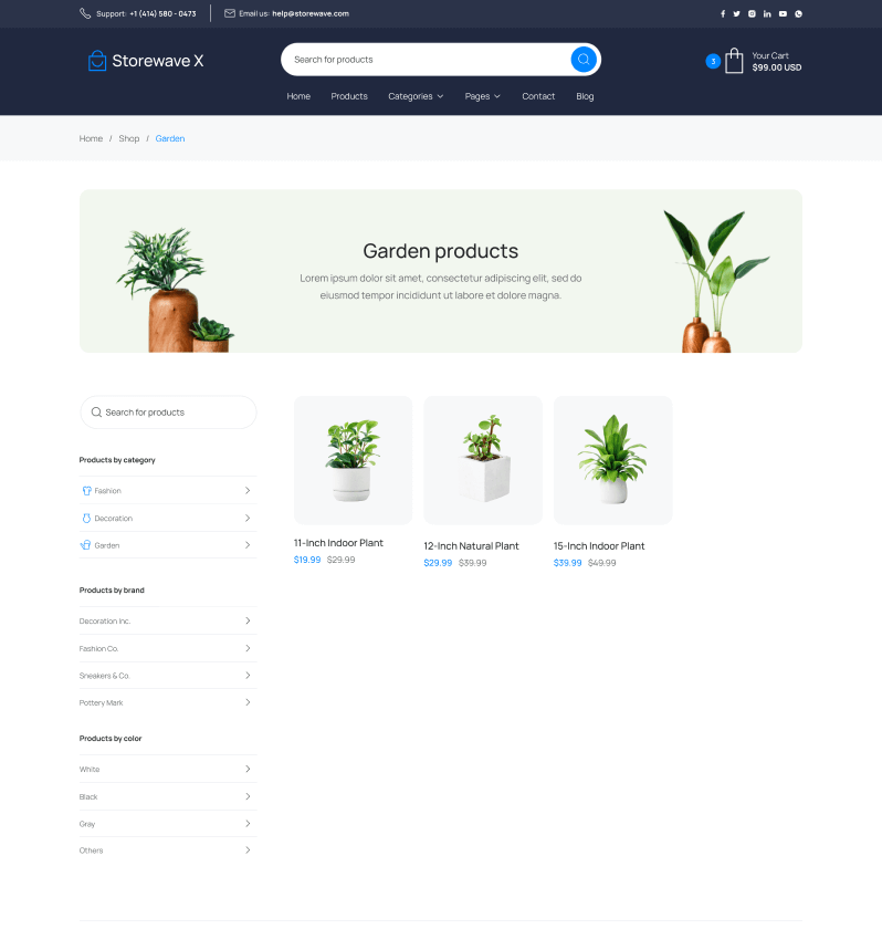 Product Category - Shopwave X Webflow Template
