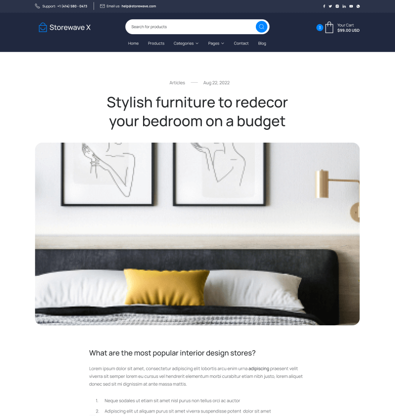 Blog - Shopwave X Webflow Template