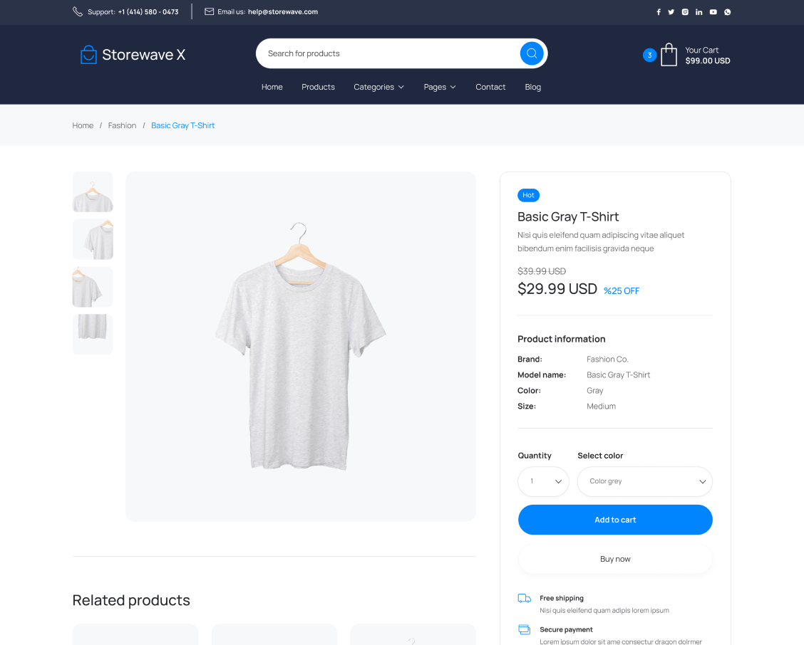 Product - Shopwave X Webflow Template