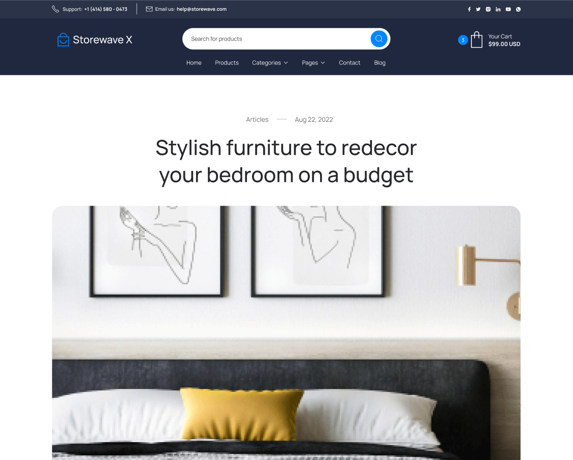 Blog Post - Shopwave X Webflow Template