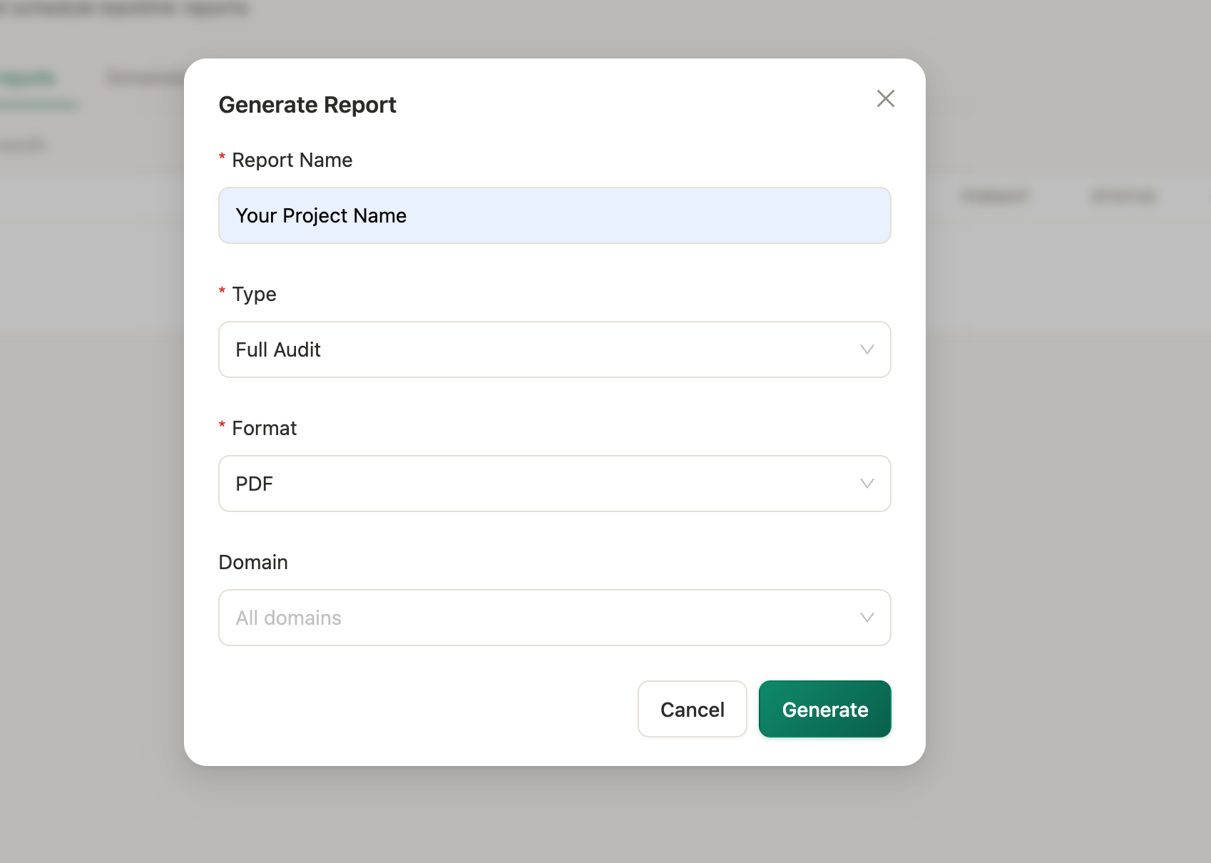 create report on Monitolink