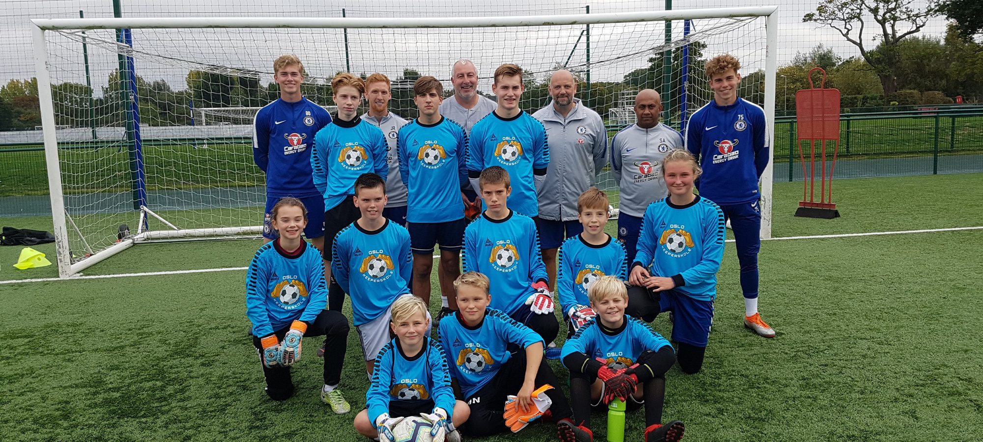Oslo Keeperskole på besøk hos Chelsea fotballklubb