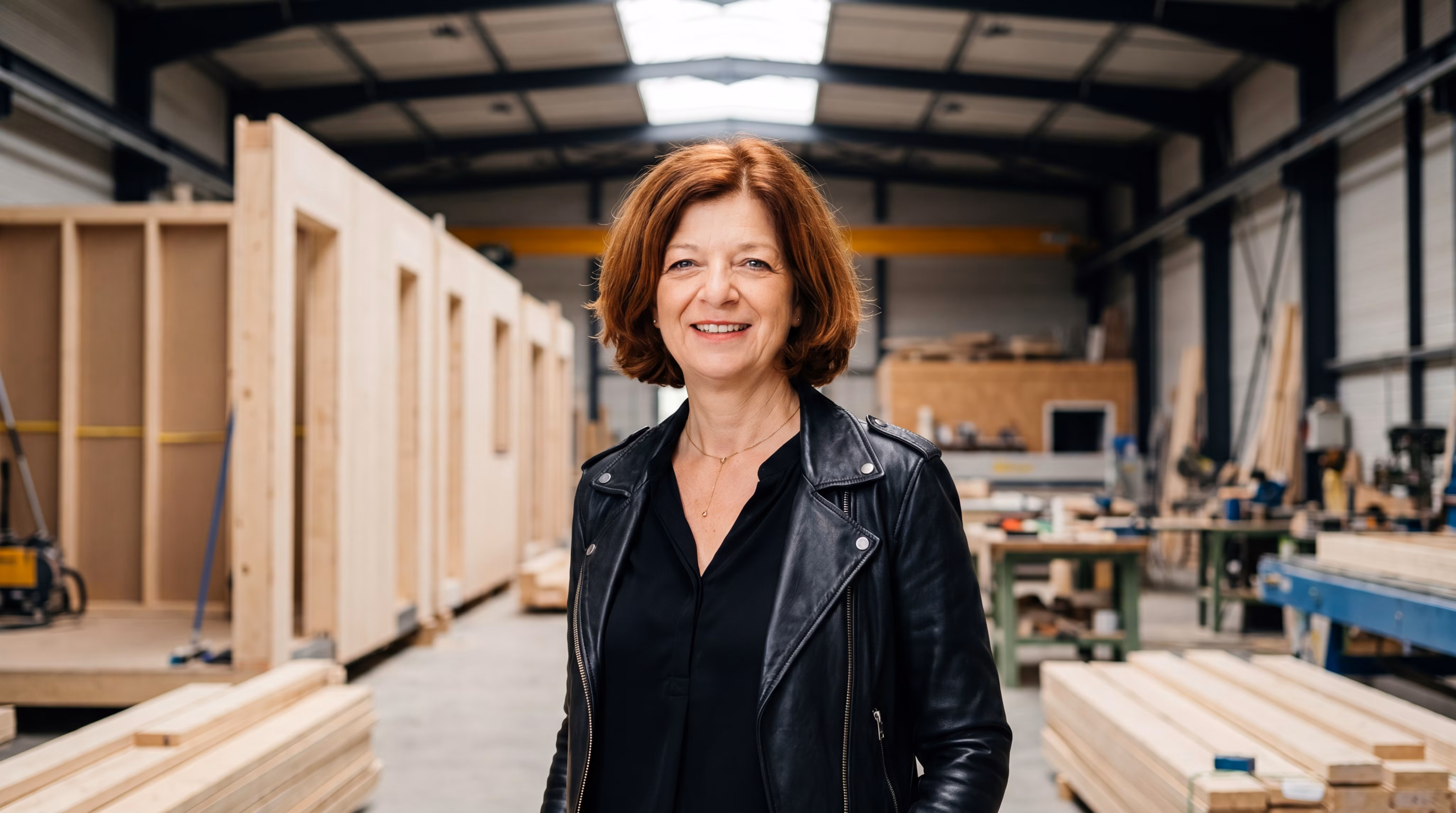 Portrait dans un atelier de construction bois modulaire, étude de cas Vestack