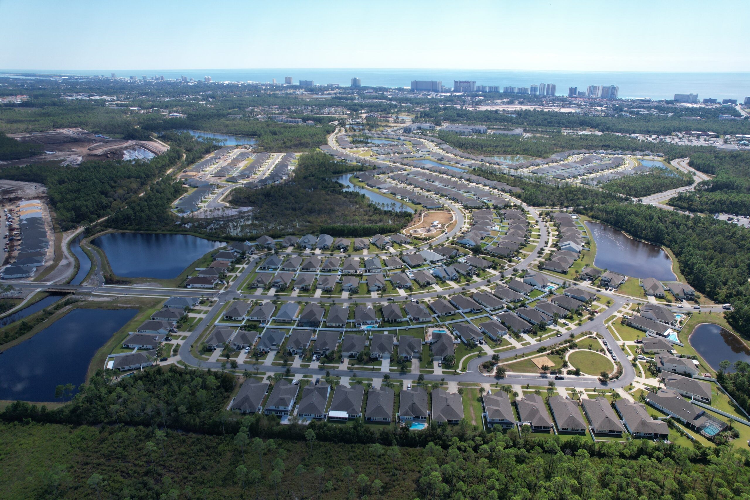 CWR Contracting paving a subdivision parking lot in Florida