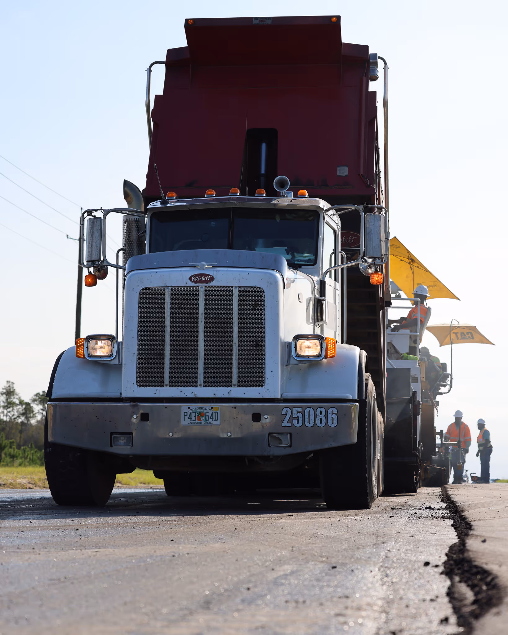 CWR Contracting team at work on a Florida paving project