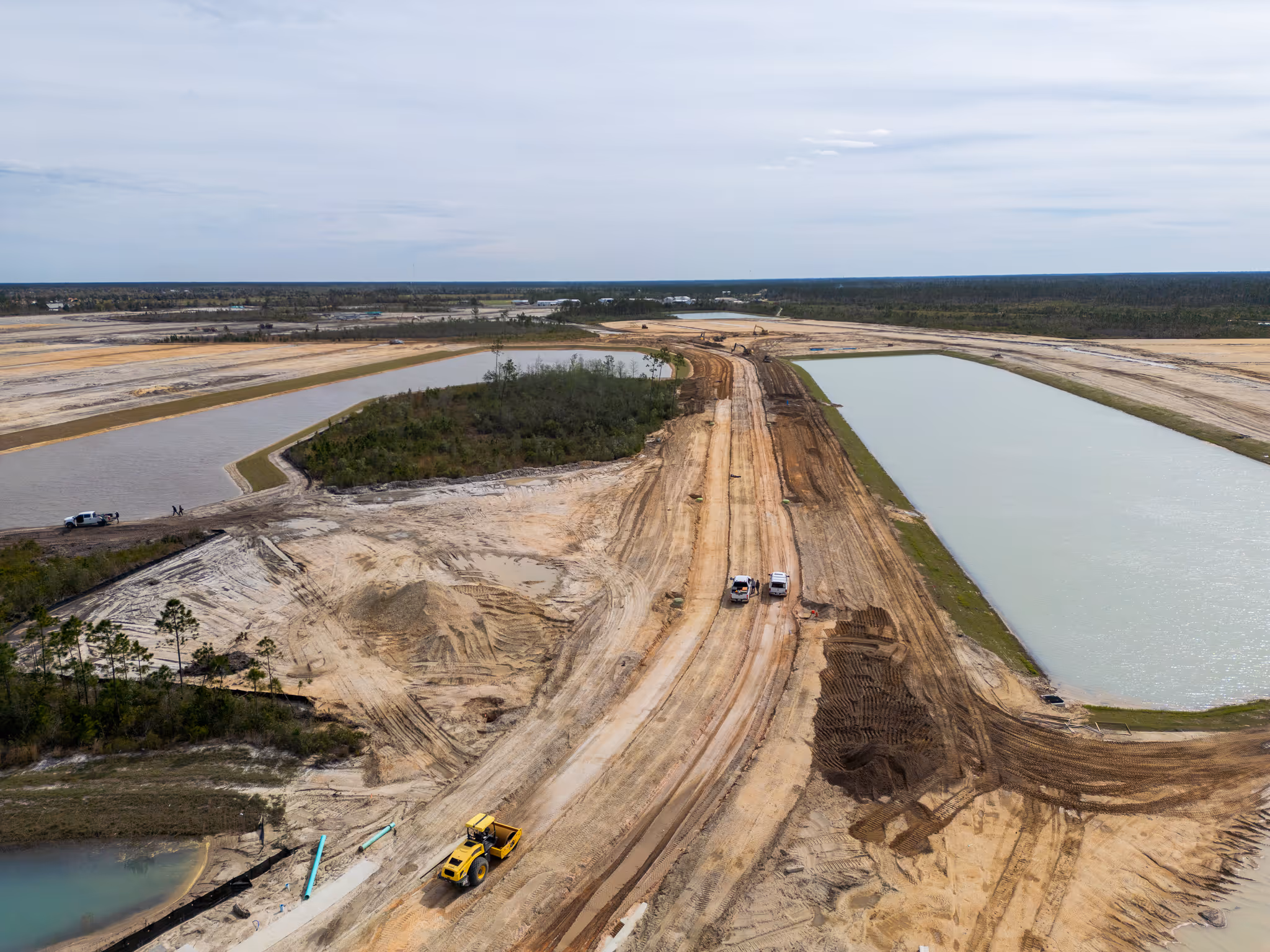 CWR Contracting commercial sitework in progress in Florida