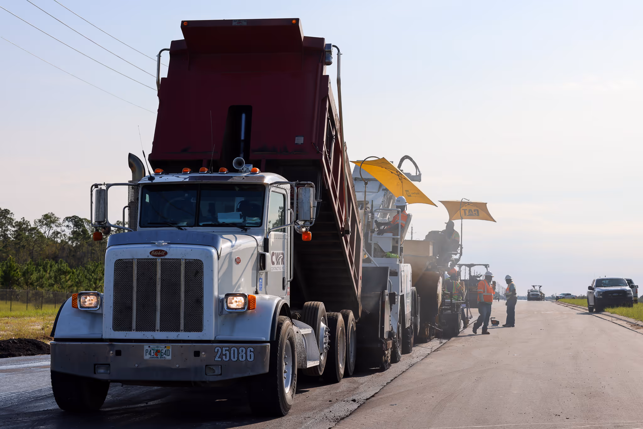 CWR Contracting team on a Florida highway project
