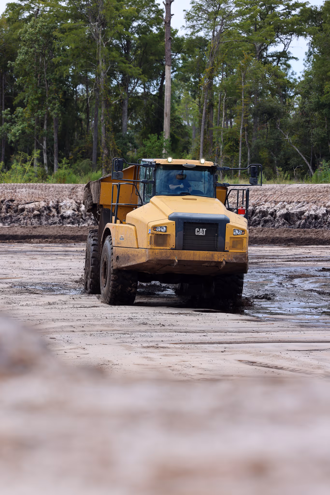 Completed residential subdivision sitework by CWR Contracting in Florida
