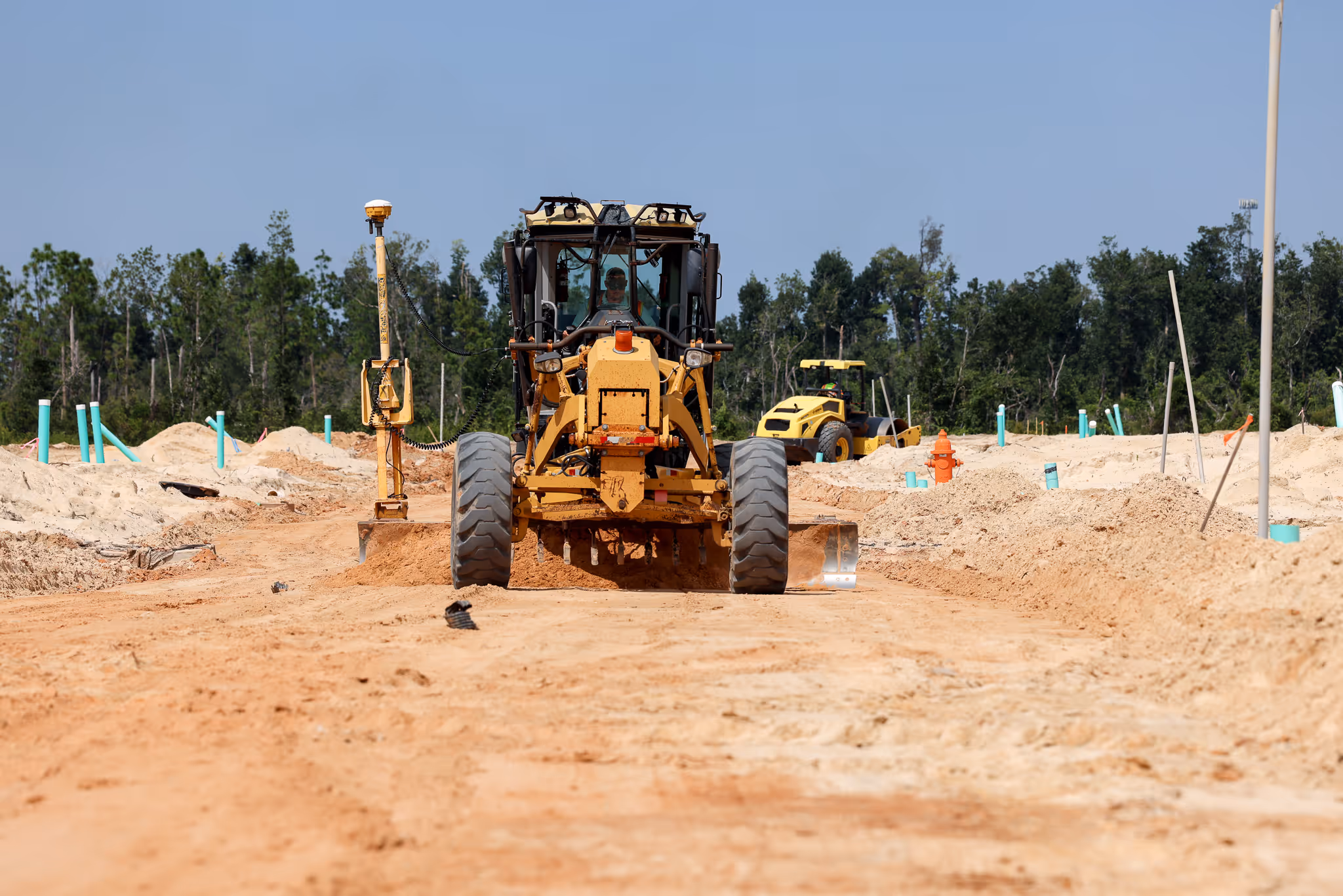 CWR Contracting resurfacing a Florida subdivision street