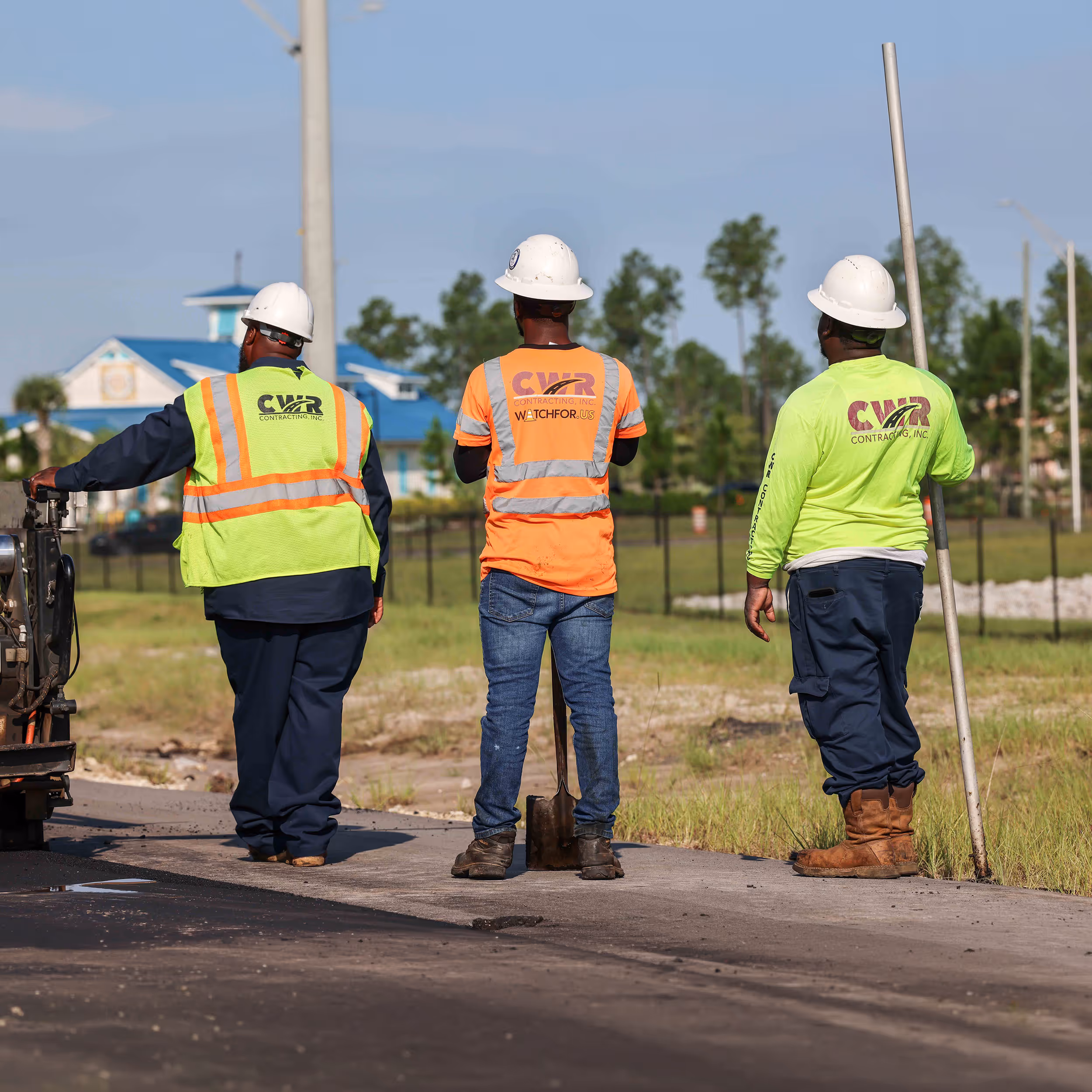 CWR Contracting team member at work on a Florida project