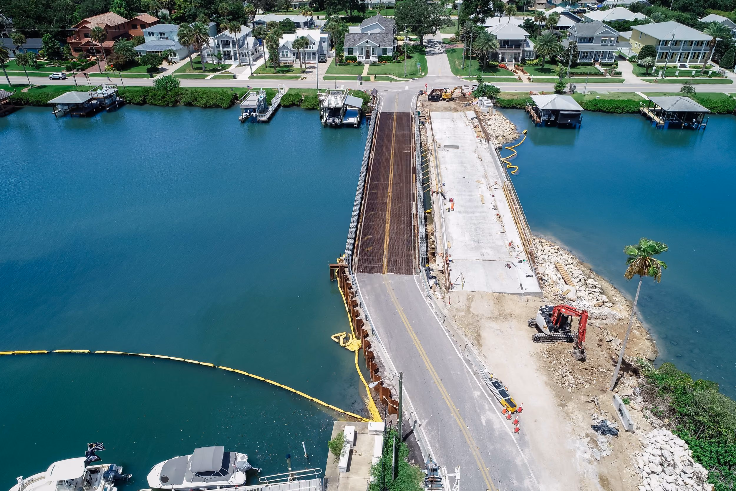 CWR Contracting paving a subdivision parking lot in Florida