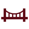 Bridge construction icon