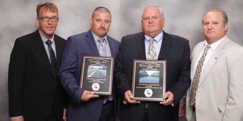 CWR Contracting receives 2017 ACAF Excellence in Pavement awards