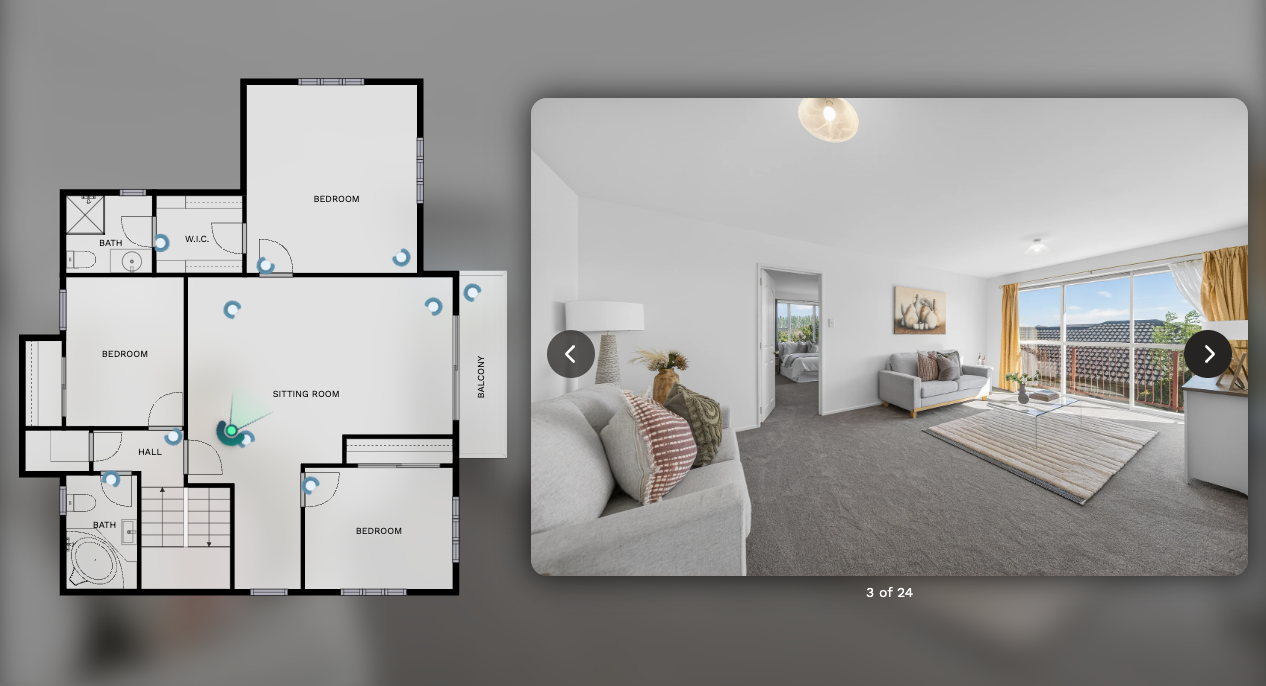 Interactive floor plan for Christchurch property listing