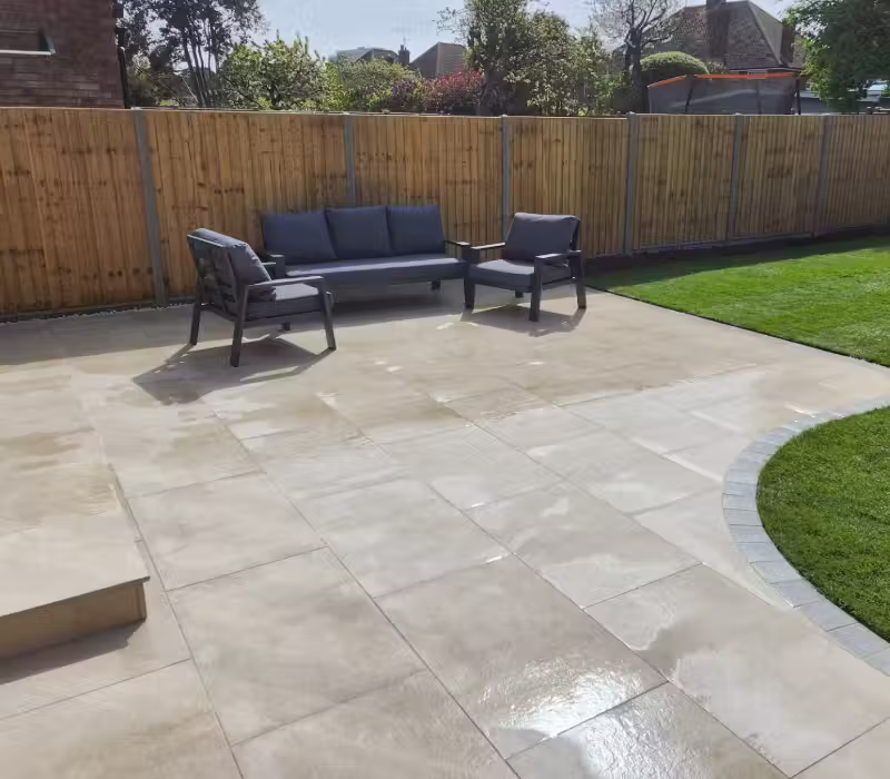 Patio design and build in West Sussex
