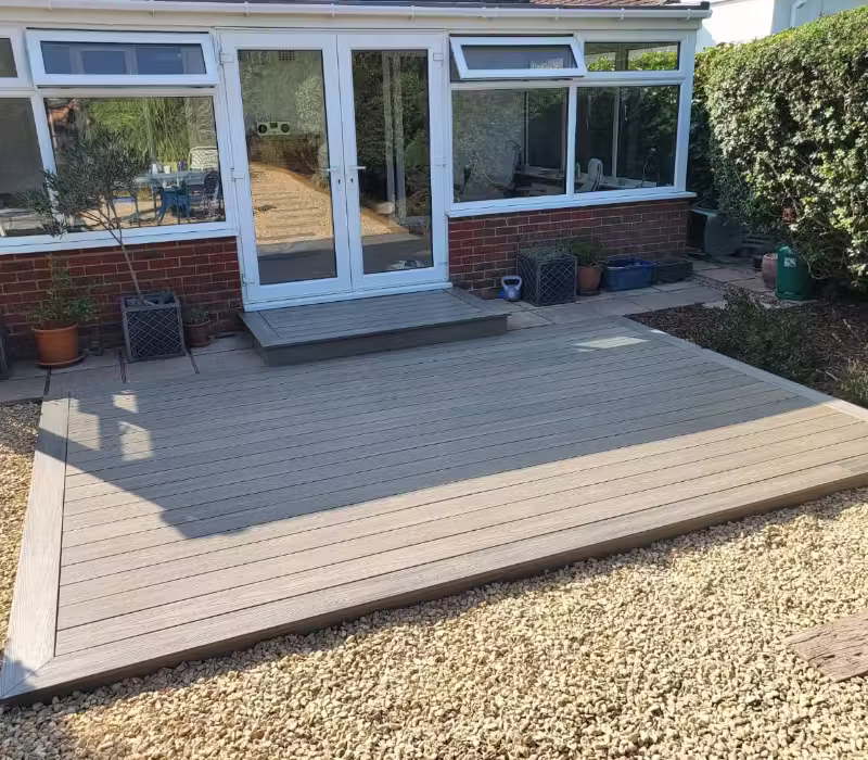 Garden decking in Worthing
