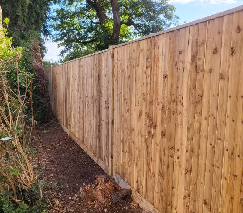 New garden fence installation in West Sussex