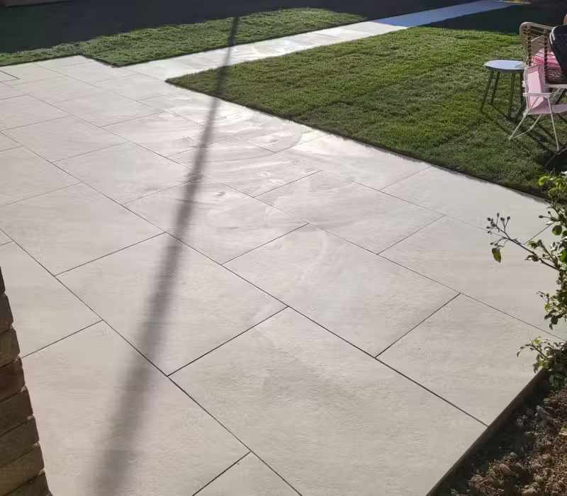 Patio installation in Worthing