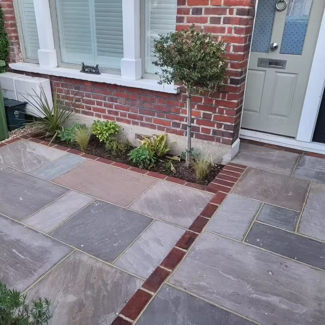 Garden patio installation in Brighton and Hove by Casteldine Landscapes