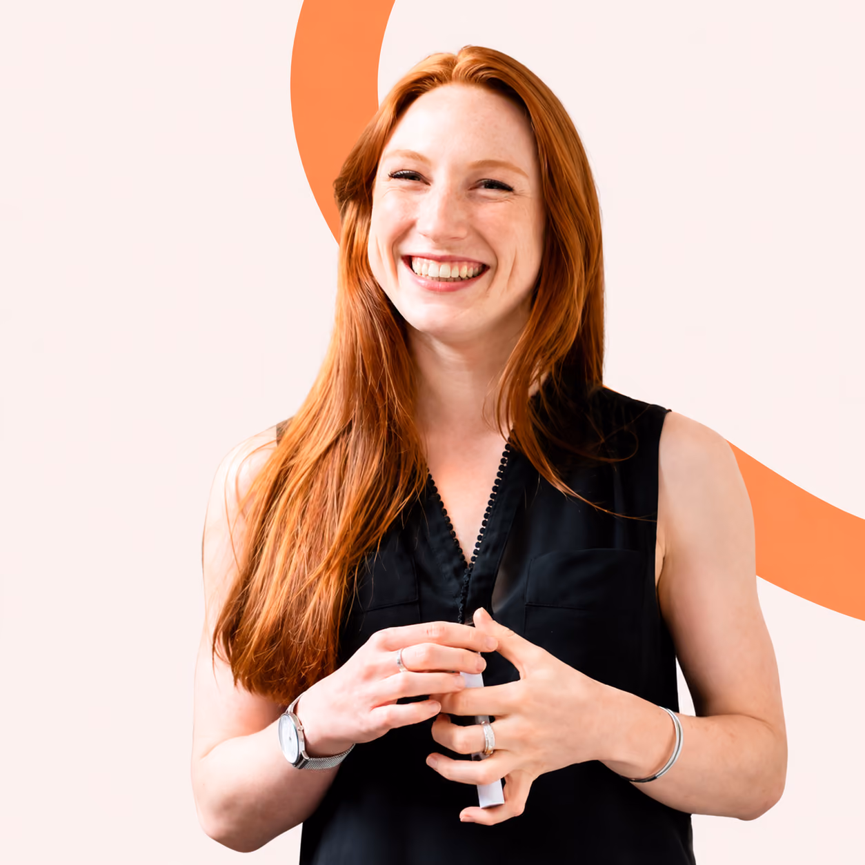 Happy smiling young woman