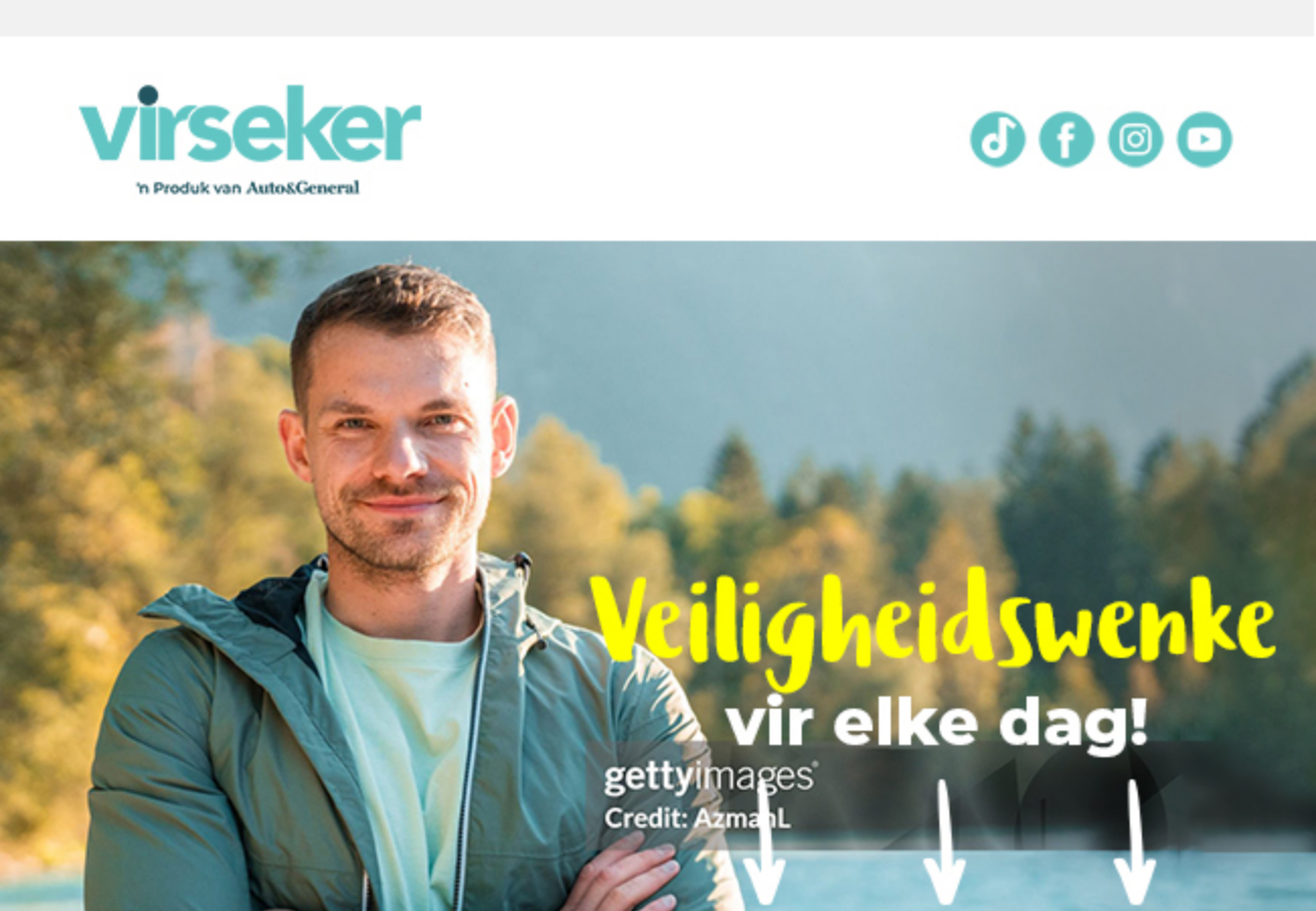 Virseker safety tips email — outdoor lifestyle and security