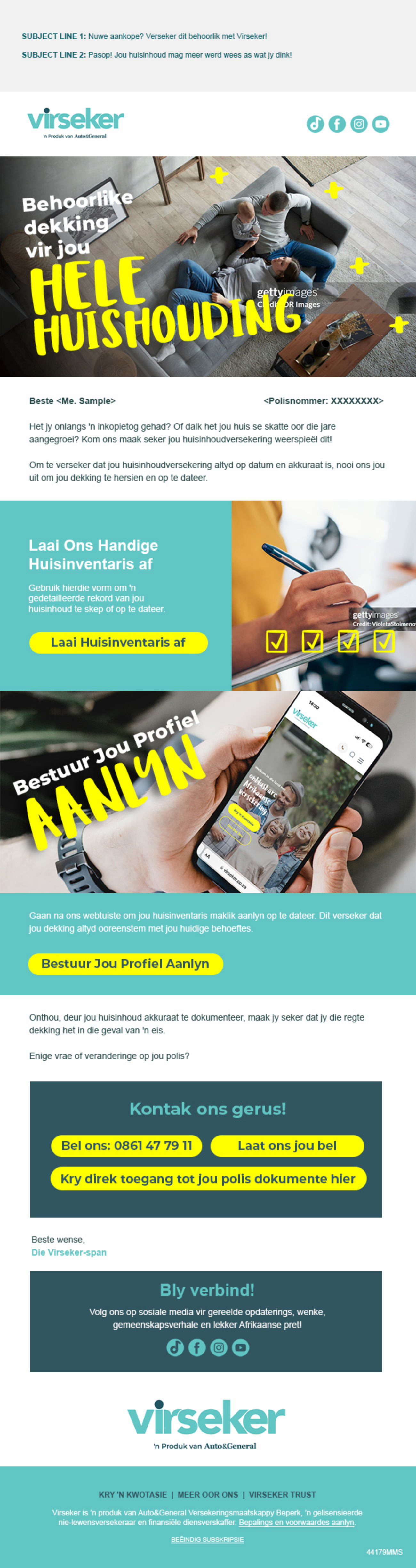 Virseker safety tips email — outdoor lifestyle and security